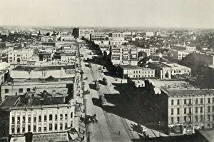 Winnipeg To-Day; Looking Up Main Street. - The Rapid Growth of Modern Canada, c1930 Winnipeg To-Day; Looking Up Main Street. - The Rapid Growth of Modern Canada, c1930