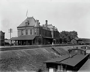 Winona C. & N. W. Ry. [Chicago and North Western Railway] Station, between 1880 and 1899. Creator: Unknown. Winona C. & N. W. Ry. [Chicago and North Western Railway] Station, between 1880 and 1899. Creator: Unknown