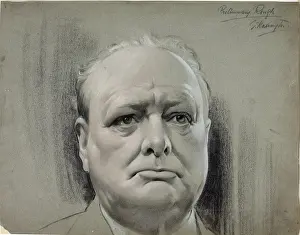 Charles Morin Prints: Winston Churchill, between 1939 and 1946