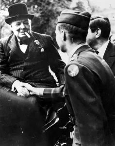 Handshake Prints: Winston Churchill, British statesman, World War II, 1939-1945