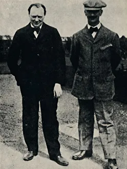 Viscount Prints: Winston Churchill and George Lambert, 1912, (1945). Creator: Unknown