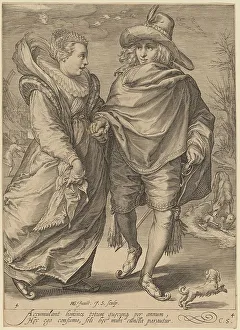 Saenredam Jan Prints: Winter, 1601. Creator: Jan Saenredam