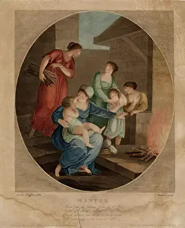 Aberdeen Art Gallery Museums Prints: Winter, 1782. Creator: Francesco Bartolozzi