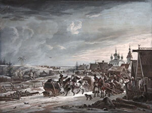 Yamshik Collection: Winter, 1825. Artist: Orlowski, Alexander Osipovich (1777-1832)