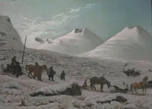 Knud Andreassen Baade Prints: Winter, 1834. Creator: Knud Baade
