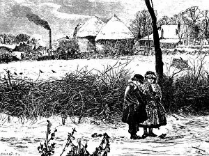 Winter, 1860s. Artist: John William North