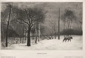 Winter, 1862. Creator: Felix Bracquemond (French, 1833-1914); Bildende Kunst