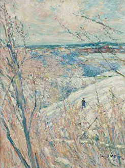 Uphill Prints: Winter, 1889. Creator: Karl Nordström
