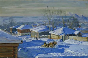 Zhukovsky Prints: Winter, 1915. Artist: Zhukovsky, Stanislav Yulianovich (1873-1944)
