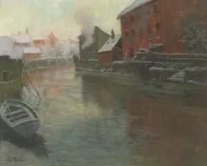 Winter at Akerselva, c1897. Creator: Frits Thaulow