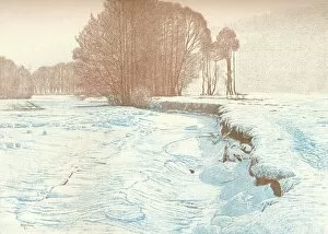 Copse Gallery: Winter on the Banks of the Garam, 1909. Artist: Viktor Matirko