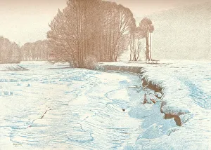 Winter on the Banks of the Garam, 1909. Artist: Viktor Matirko Winter on the Banks of the Garam, 1909. Artist: Viktor Matirko