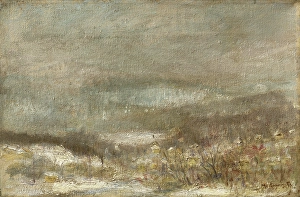 Winter Bleak Landscape, about 1900. Creator: Ladislav Mednyanszky