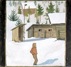 Simberg Hugo Prints: Winter, c1900. Creator: Hugo Simberg
