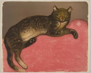 Schwitzerland Prints: Winter or Cat on a Cushion, 1909. Creator: Steinlen, Theophile Alexandre (1859-1923)