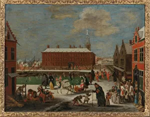Christmas Eve Gallery: Winter in a city. Creator: Gysels, Peeter (1621-1691)