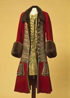 Gold And Silver Threads Prints: Winter coat and waistcoat of Peter the Great, Early 18th cen Artist: Anonymous master