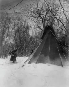 Subsistence Prints: When winter comes, c1908. Creator: Edward Sheriff Curtis