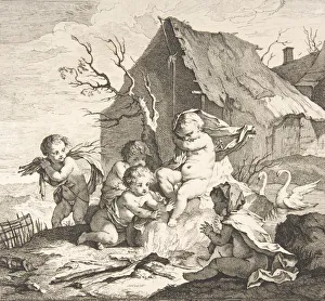 Charles Natoire Collection: Winter. Creator: Pierre Alexandre Aveline