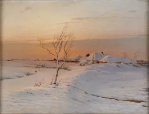 Haycart Prints: Winter Evening, 1895. Artist: Dubovskoy, Nikolai Nikanorovich (1859-1918)