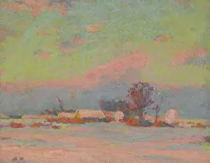 Cordak Prints: Winter evening, 1925-1930. Creator: Ludovit Cordak