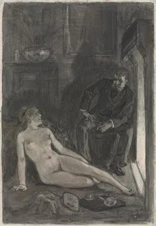 Winter Evening, last third 19th century. Creator: Felicien Rops (Belgian, 1833-1898)