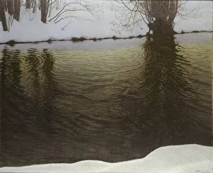 Winter Evening by a River, 1907