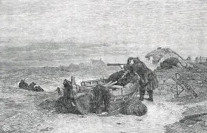Lobster Pot Prints: Winter Exhibition of Modern British Art - Pilot Boat Going Out - painted by E