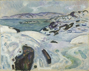 Winter on the Fjord, 1915. Creator: Edvard Munch