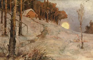 Winter Forest In A Rays Of Evening Sun, 1902. Artist: Klever, Juli Julievich (Julius), von (1850-1924)
