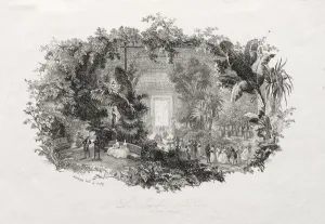 1817 1878 Prints: The Winter Garden, 1842-1843. Creator: Charles Francois Daubigny (French, 1817-1878)
