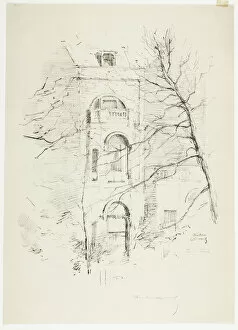 Arched Collection: Winter, A House in Green Park, 1890-94. Creator: Theodore Roussel