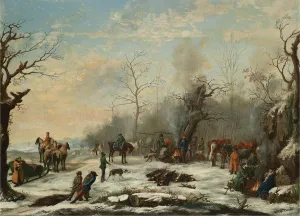 Pointer Prints: The Winter Hunt. Artist: Anonymous