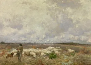 Moorland Prints: Winter in the Kempen, c1870-1890. Creator: Florent Crabeels