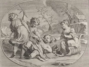 Sledge Collection: Winter (L Hyver), 1740-60. Creator: Antoine R. Tronchon