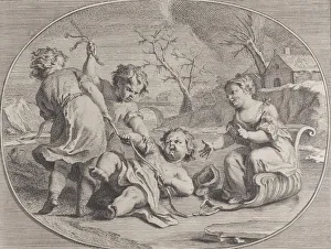 Sledge Collection: Winter (L Hyver), 1740-60. Creator: Antoine R. Tronchon