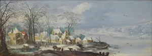 Momper Joos De Prints: Winter Landscape, 1597-1625. Creators: Joos de Momper, the younger, Jan Brueghel the Elder