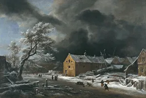 Ruisdael Jacob Isaacksz Van Prints: Winter Landscape, 1670. Creator: Jacob van Ruisdael