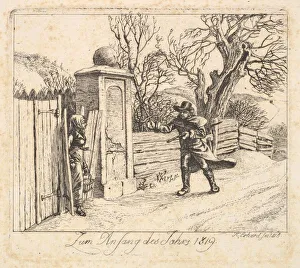 Johann Christian Erhard Prints: Winter Landscape, 1818. Creator: Johann Christian Erhard