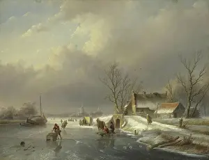 Cloudy Prints: Winter Landscape, 1866. Creator: Jan Jacob Spohler