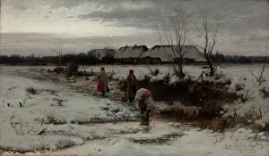 Bending Prints: Winter Landscape, 1886. Creator: Roman Kochanowski