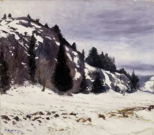 Footprint Prints: Winter Landscape, 1890-1893. Creator: Hugo Simberg