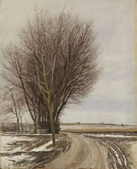 La Ring Prints: Winter landscape, Baldersbrønde, 1908. Creator: Laurits Andersen Ring