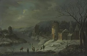 Mounted On Wood Prints: Winter Landscape, c. 1680-1718. Creator: Jan Griffier (Dutch, 1648-1718), attributed to