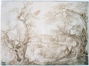 Winter Landscape, c1565-1602 Artist: Jacob Savery I