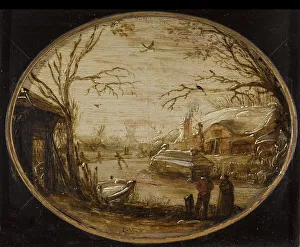 Jan Vanden Velde Prints: Winter Landscape, c.1620-c.1630. Creator: Jan van de Velde II