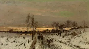 Winter Landscape, c1870-1890. Creator: Ludwig Munthe