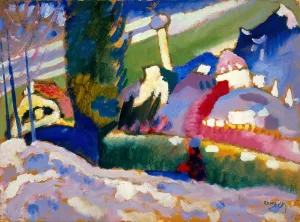 Murnau Prints: Winter Landscape with Church, 1910-1911