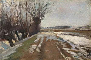Winter Landscape. Utterslev near Copenhagen, 1887. Creator: Albert Gottschalk