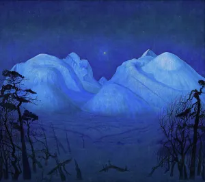 1914 Prints: Winter Night in the Mountains, 1914. Creator: Harald Sohlberg